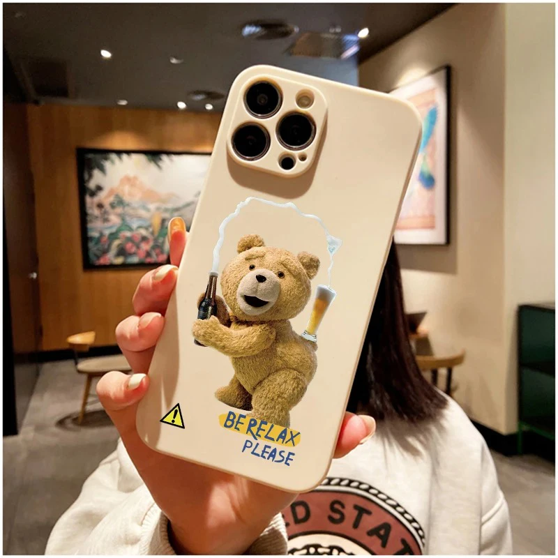 Adorable Ted Bear Soft Silicone Phone Case Cover