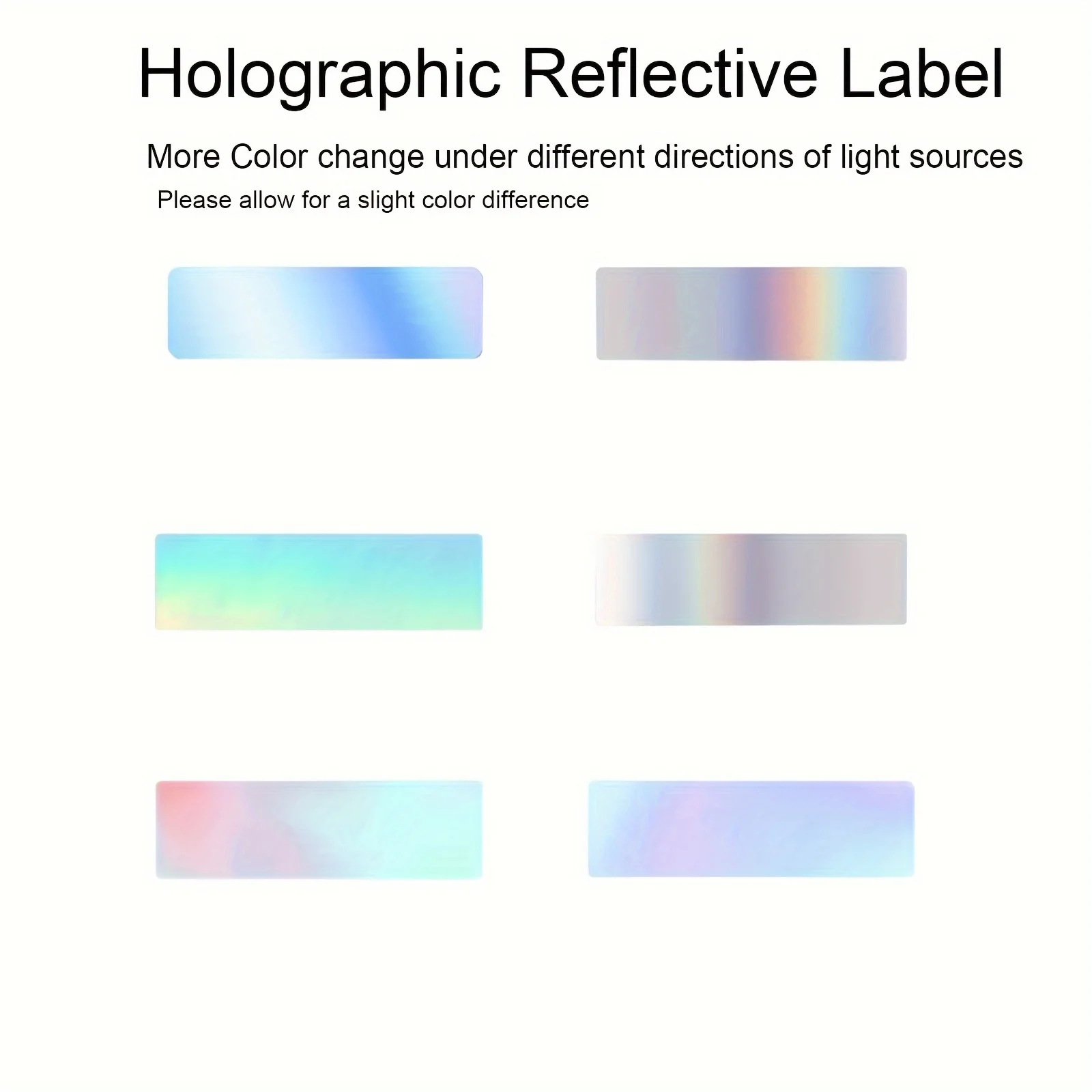 4롤 12×40mm 홀로그램 열 스티커, 기름 방지 보풀 없는 스티커, P11/P12/P15/P50/Marklife L11에 적합 가정 사무실 학교용