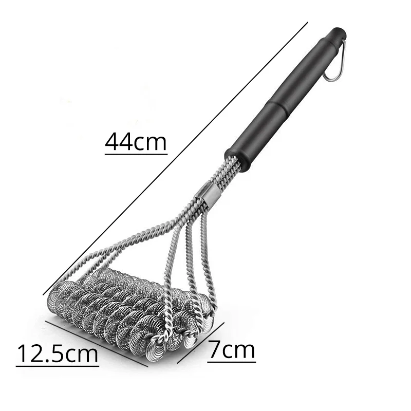 Bristle-Free Stainless Steel BBQ Cleaner - Safe & Rust-Resistant Grill Brush