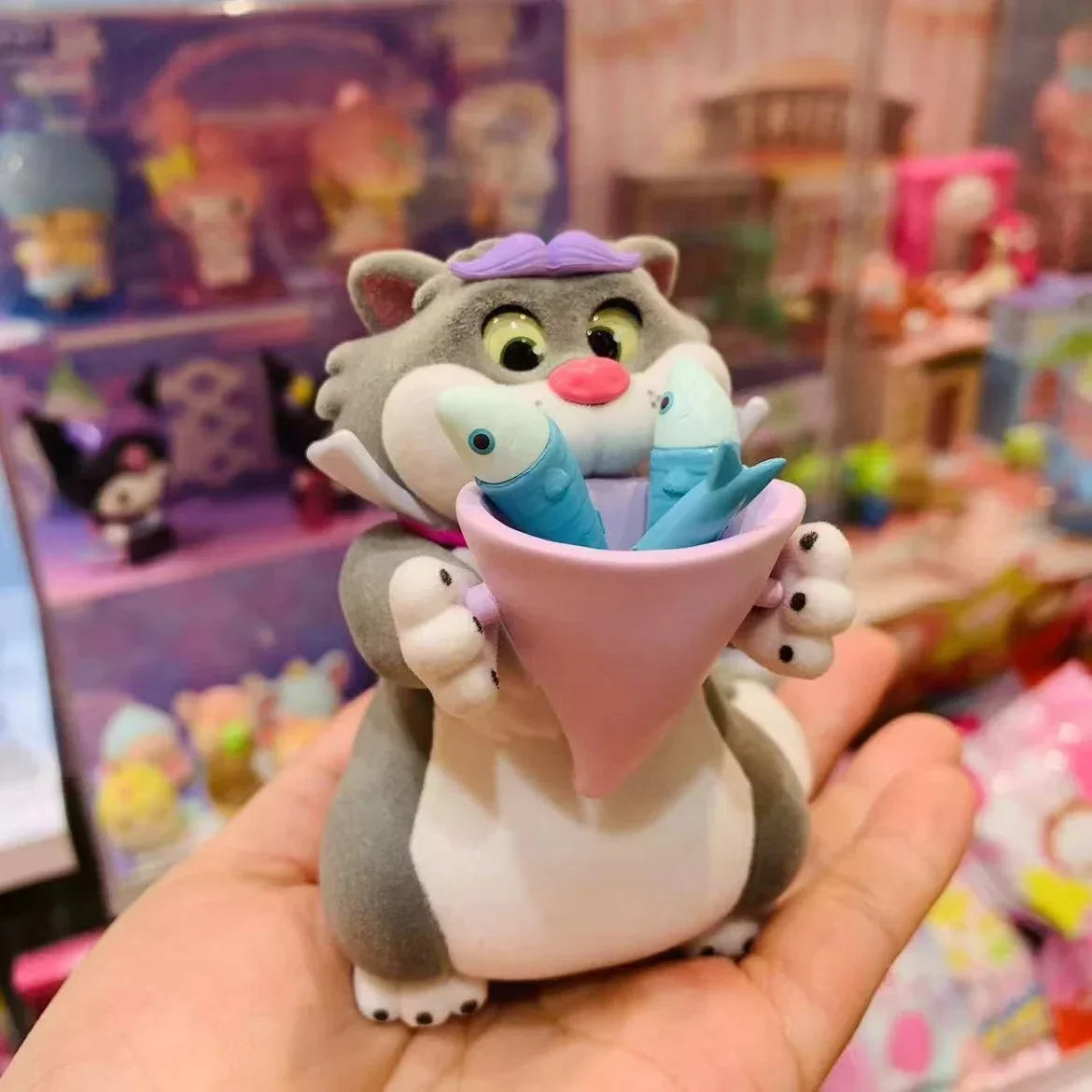 thumbnail image 1 of Miniso Disney Lucifer Marie Cat Blind Box Figure Kawaii Anime Mysterious Surprise Box Toys Fluffy Cat Guess Bag Cute Toys Gifts, 1 of 5
