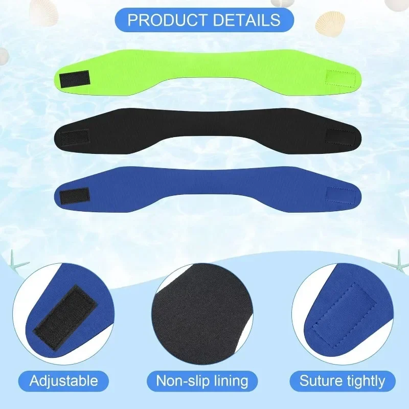 51/59cm Swimming Ear Hair Band For Women Men Adult Children Neoprene Ear Band Swimming Headband Water Protector Gear Head Band 4