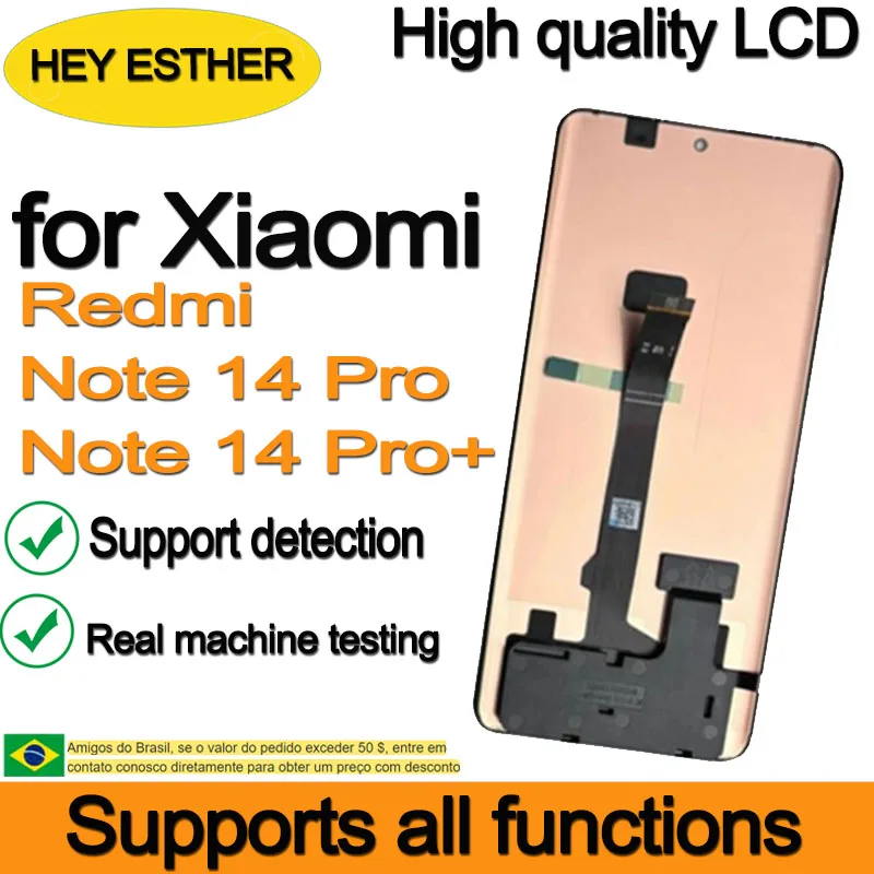 Original Ecran LCD Et Vitre Tactile Pulled  PIEC  Noir Pour Xiaomi Redmi Note 14 Pro 5g Xiaomi