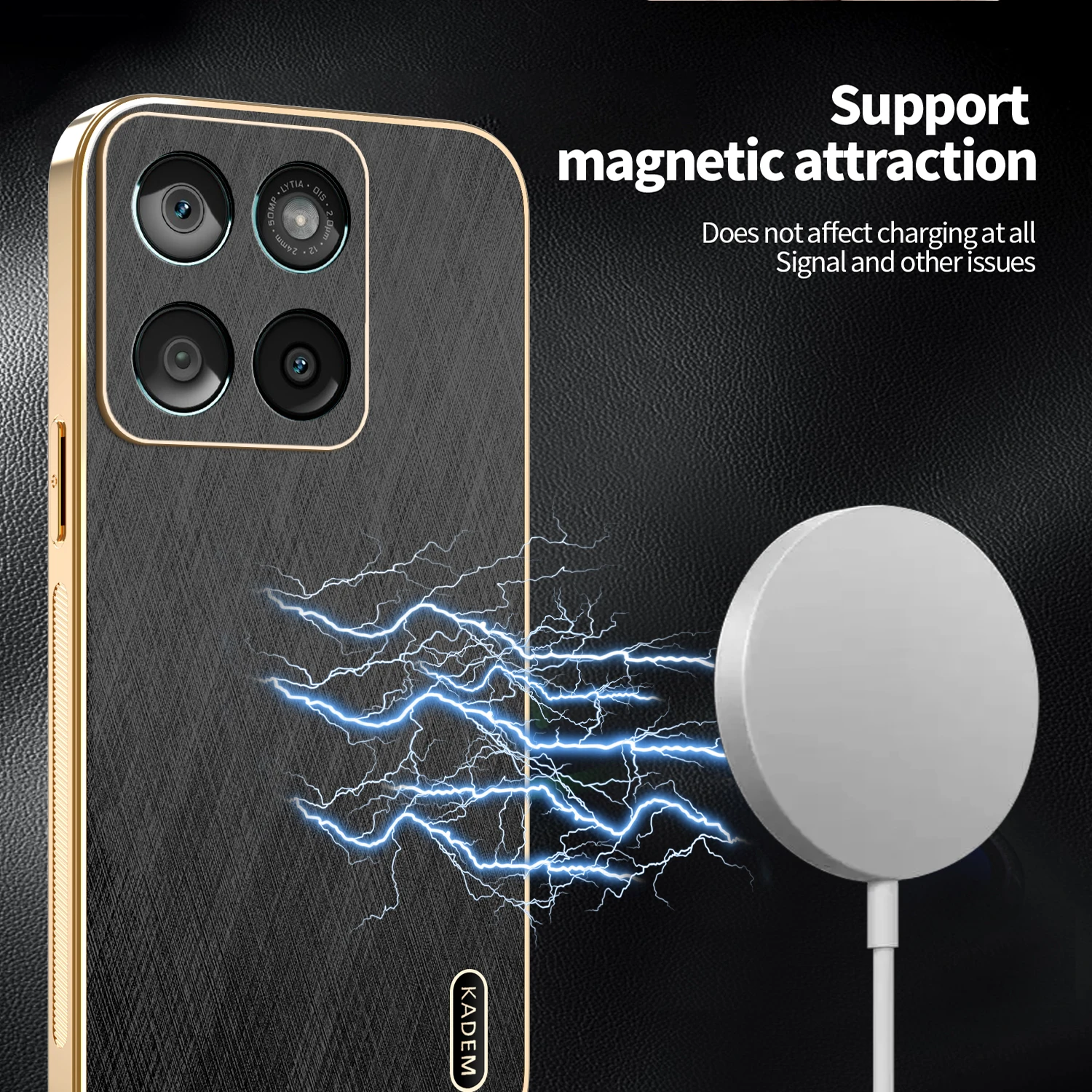 Vegan Leather Ultra-Thin Anti-Drop Case - Skin-Friendly Air Pro Cover