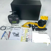 KIT LESU PC30 RC Mini Excavator 1/14 Scale RC Hydraulic Metal Digger Machine Light System Remote Control Vehicle Model for Adult 2