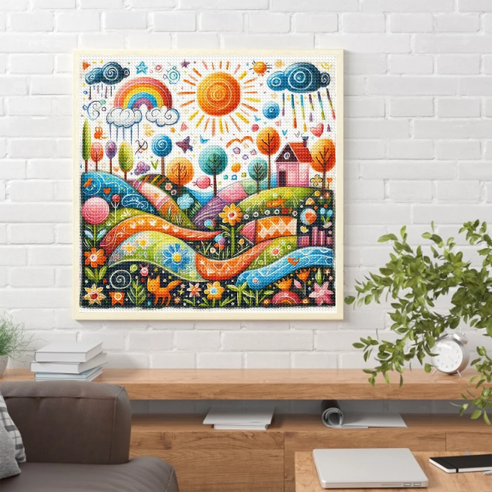 Diamond Art Painting Kit Diamond Painting Set Diamond Painting 5D DIY Full Square/Round Colorful Home Abstract