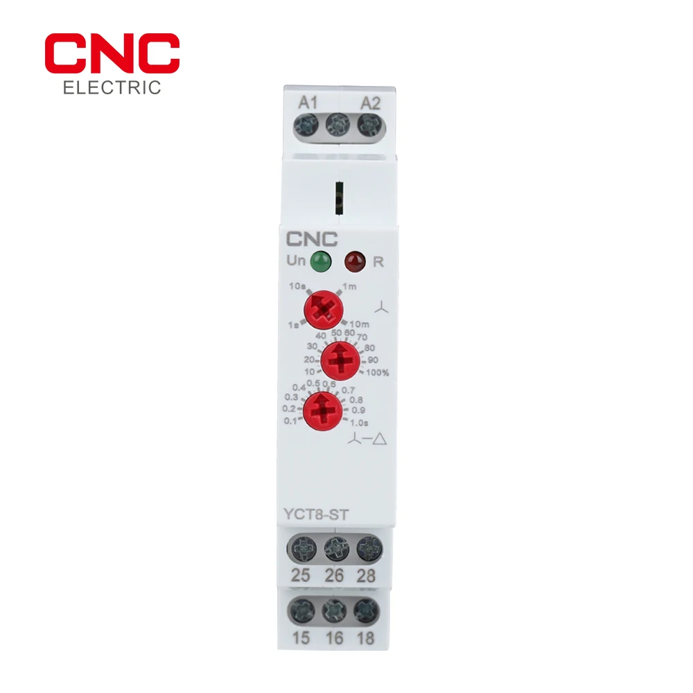 

CNC Din Rail AC 230V Multifunction Timer Relay 50/60Hz Time Delay Relay Status is Indicated by LED