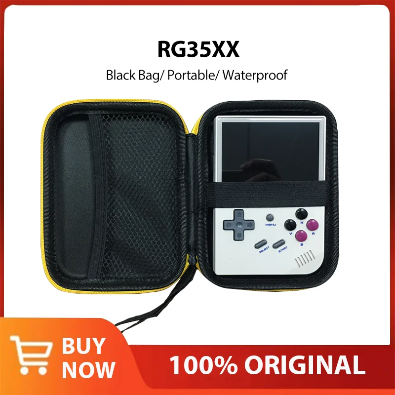 Tolex Black Bag Of Anbernic Rg35Xx Retro Handheld Game Player Schermo Da 3.5 Pollici Anbernic Rg353V Custodia Nera Mini Borsa Per Il Trasporto Portati