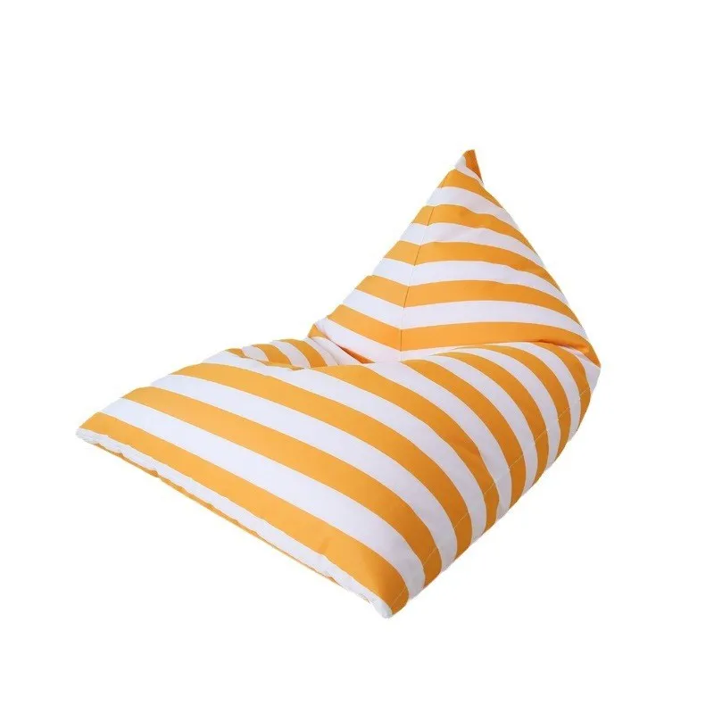 Outdoor beach lazy sofa waterproof striped triangular bean bag