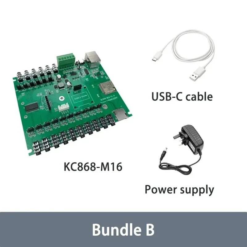 KC868-M16 ESP32 16채널 CT 클램프 에너지 모니터 앱 제어 없음 Esphome 홈 어시스턴트용