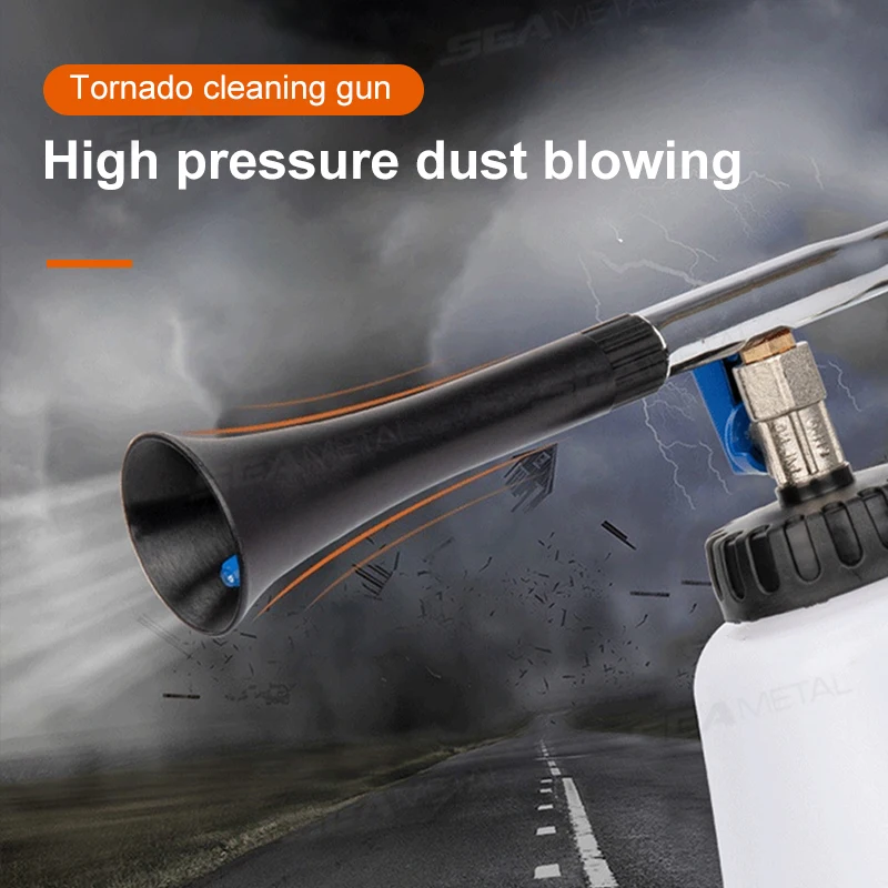 SEAMETAL High Pressure Car Washer Gun Automobiles Water Gun 1L Kettle Tornador Cleaning Tool for Car Deep Clean Washing