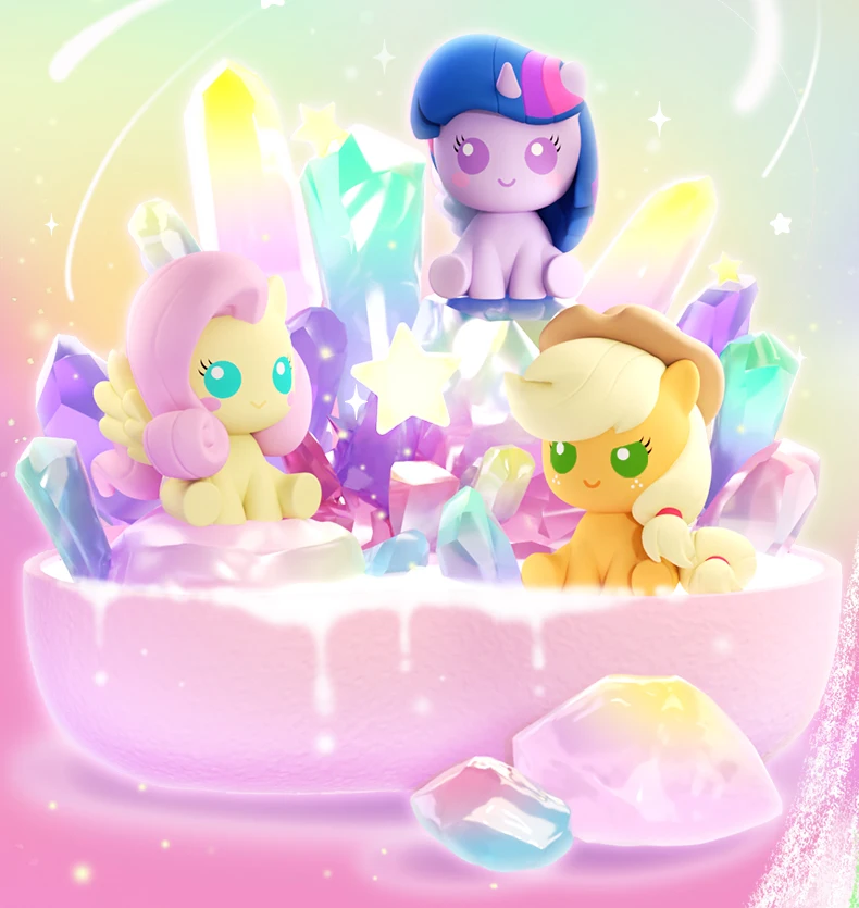 My Little Pony Magic Bottle Series Blind Box Anime Action Figures PinkIe Pie Fluttershy Mini Model Figurine Toy Christmas Gift