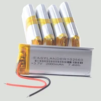 1/2/5 Silicone Wires 3.7V 2000mAh 102560 Rechargeable Lithium Li-ion Polymer Battery - Image 3