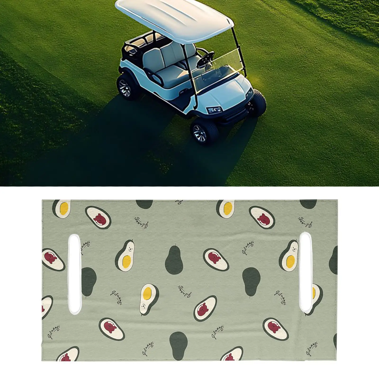 ≮525≯【Limited Quantity】 Golf Cart Seat Cover for Most 2 Person Club Car Towel for Golfing Travel