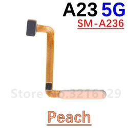 Enhanced Home Button Fingerprint Sensor with Integrated Power Key Flex Cable (A23 5G A236 peach)