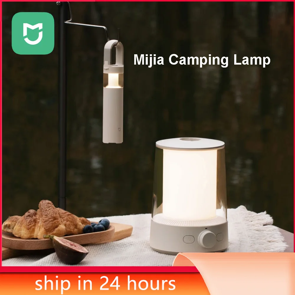 

Mijia Split Camping Lamp Ambient Light Stepless Dimming Flashlight IP54 Dustproof Waterproof Rechargeable Smart Control