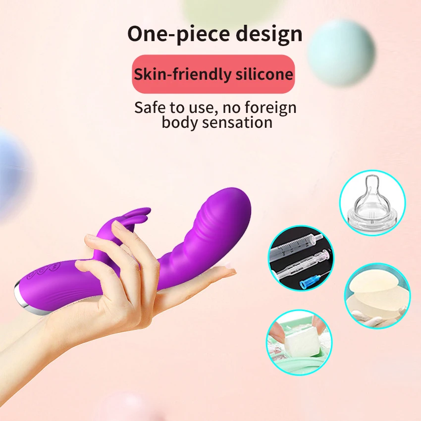 10 Speed G Spot Usb Rechargeable Powerful Dildo Rabbit Vibrator For Women Clitoris Stimulation Massage Adult Sex Toys_voghion.com