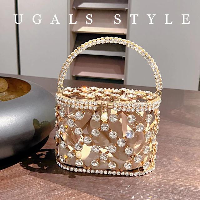 Hollow Metal Ball Evening Bags Net Cages Handbags Circular Hard Case  Shoulder Small Crossbody Bag Wedding Party Bags Purse - Shoulder Bags -  AliExpress