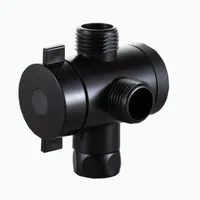 วาล์วเปลี่ยนทิศทางน้ำฝักบัวแบบปรับได้ 3 ทาง 1 ชิ้น อะแดปเตอร์สวิตช์ 3 โหมด ข้อต่อทองเหลือง อุปกรณ์ห้องน้ำ สินค้าใหม่ ขายดี 6