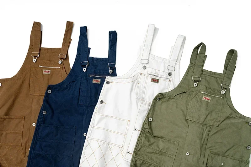 Description Picture 3 of itemMens Fashionable Overalls Multi Pocket Jumpsuit Loose Work Pants for Men