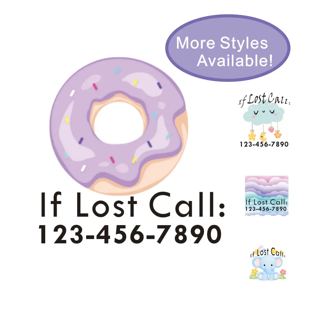 Customise Lost Tattoo Phone Number Emergency Contact Temporary Tattoos Safety Tattoos