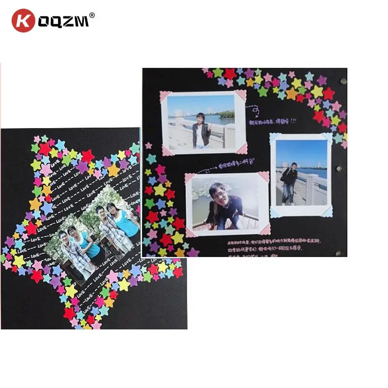 

6 штук упак. красочное печатное изображение милое сердце в горошек пятиконечная звезда украшения Скрапбукинг бумажные наклейки канцелярские Липкие заметки