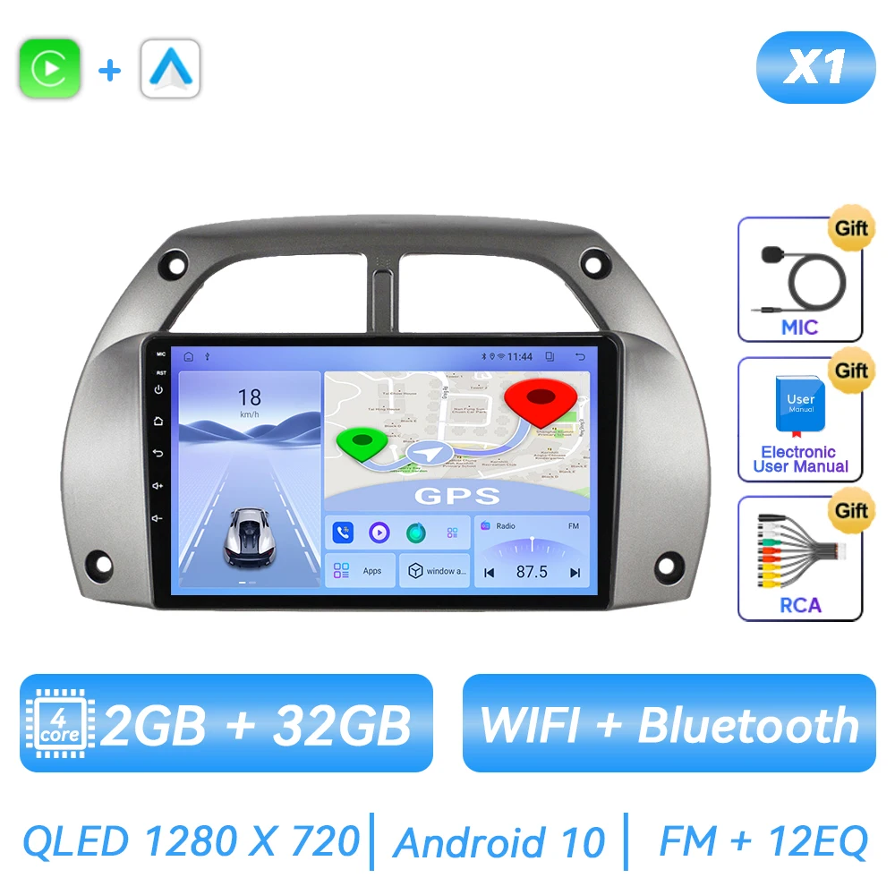 ASURE Wireless Carplay Android Auto Receiver For Toyota Rav4