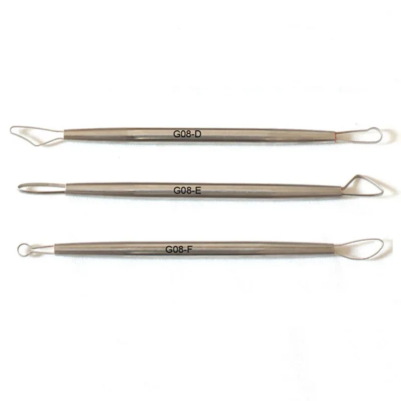 Description Picture 6 of itemStainless Steel Aluminium Handle Scraper Pottery Ceramic Carving Tools Clay Sculpting DIY Tool