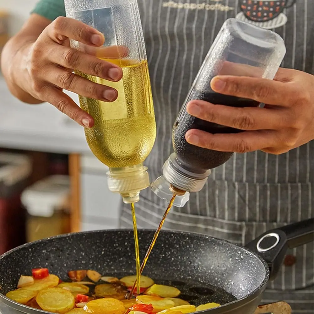

Food-grade PP Durable Non Slip With Lid Sealed Leak-proof Large Capacity Oil Spray Oil Bottle Dispenser Kitchen Supplies