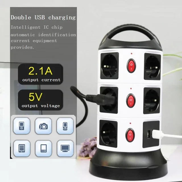 Proteção Contra Sobrecarga Multitomadas com Portas USB