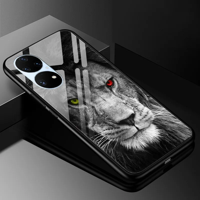 Luxury Tempered Glass Phone Case with Hard Back Bumper