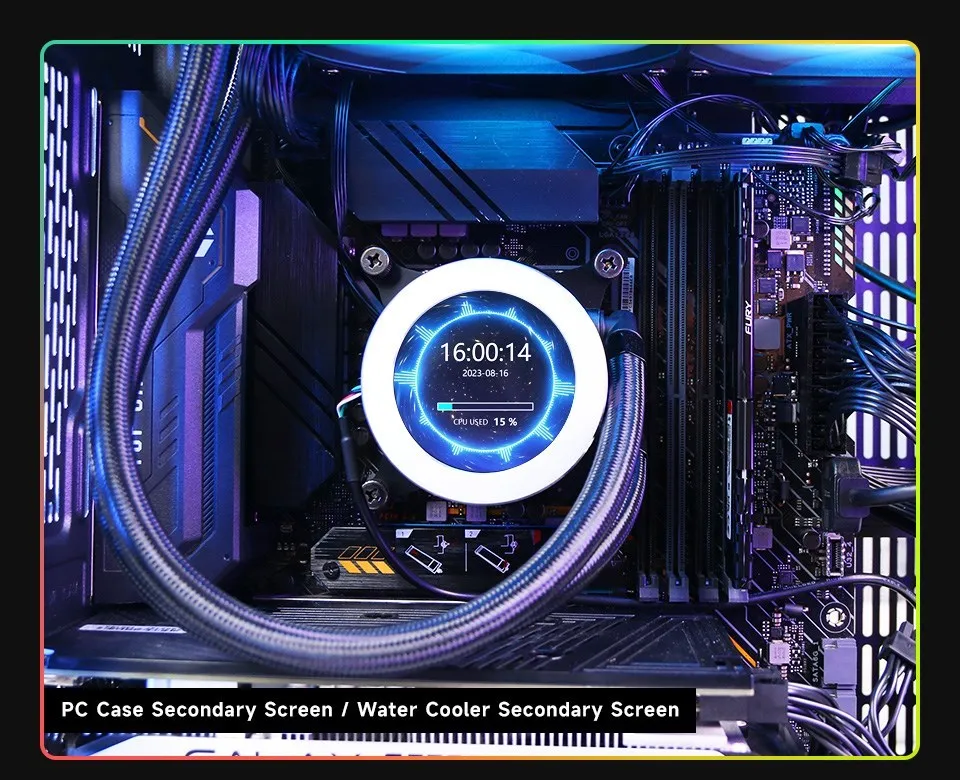 Function, CPU RAM GPU Monitoring, 2.8 in, 2.1 in, USB, 480x480