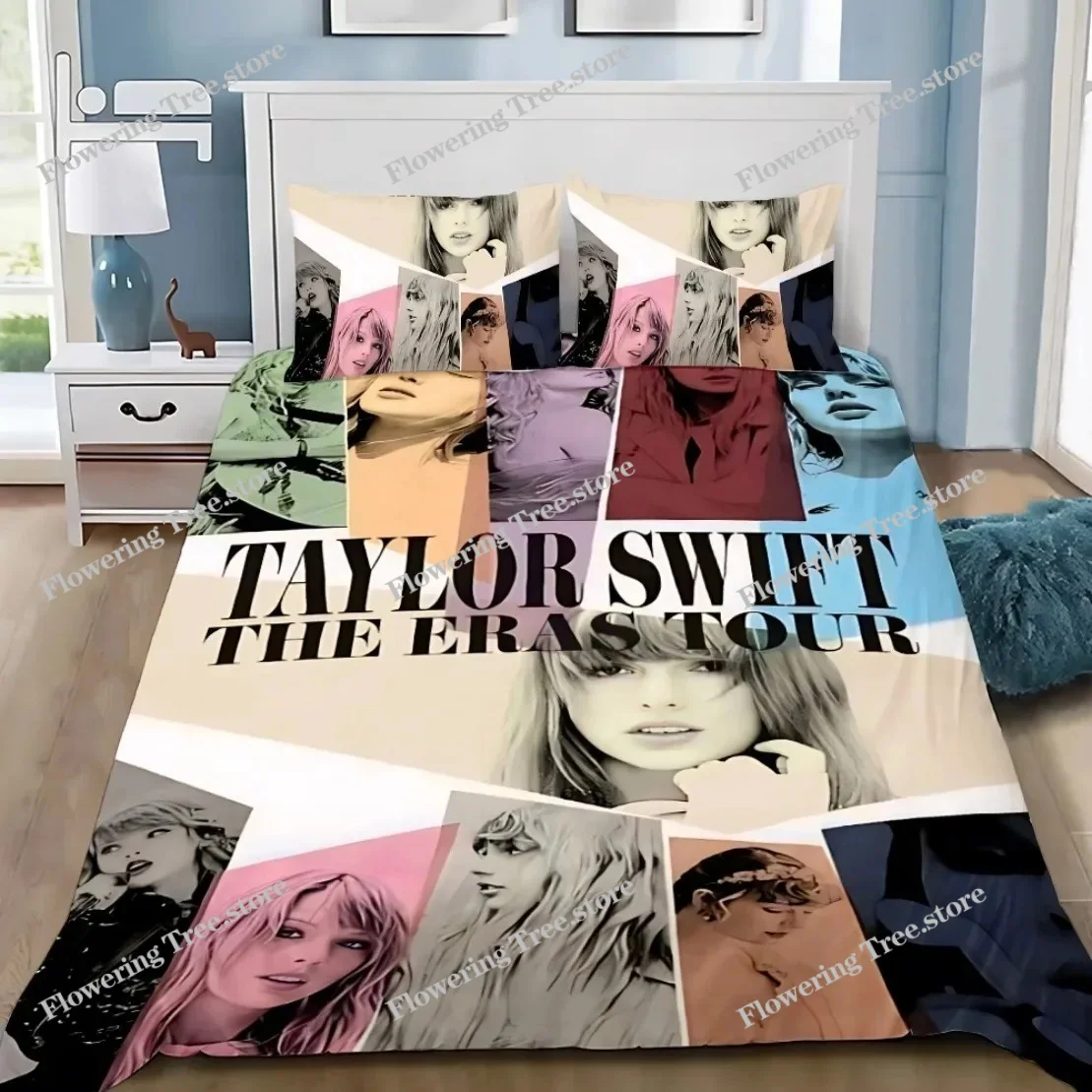 3D Print T-Taylors Adult Boy Girl Bedroom Decoration Duvet Cover Pillowcase T-TaylorS S-SwiftS Bedding Set multi-size Customisab 3