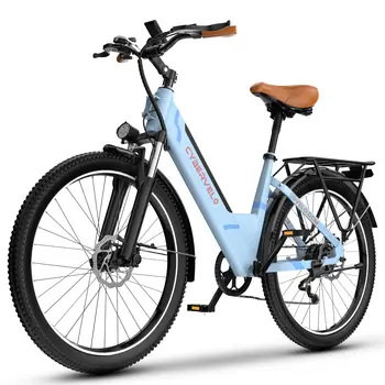 26-Inch Step-Thru Electric Bike 1