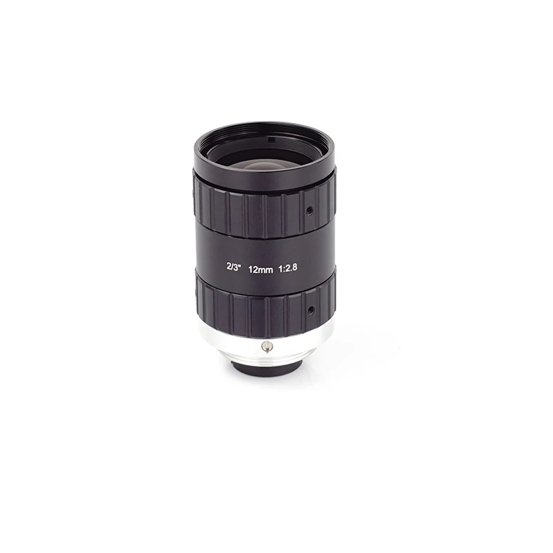 2/3인치 5MP 12mm FA 렌즈 ITS 렌즈 초고해상도 렌즈 C-마운트 다층 코팅 높은 투과율 컴팩트한 구조