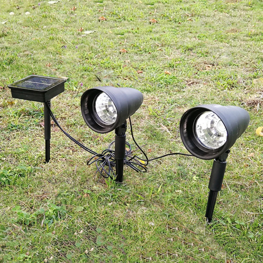 LED 태양열 조경 스포트라이트 방수 야외 램프, 자동 글로우 그라운드 플러그 라이트, 쉬운 설치, 가정 정원용 내구성