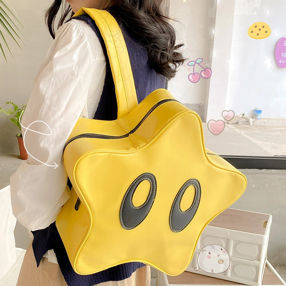 Big Eyes Star Backpack Y2k Spicy Girl Book Bag Cute Fashion Student