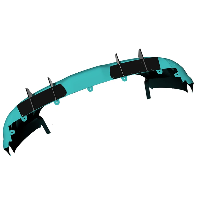 기아 니로 EV 2022 2023 2024년식 리어 디퓨저 범퍼 립 스포일러 스플리터 바디 키트 액세서리 PE 플라스틱 블랙