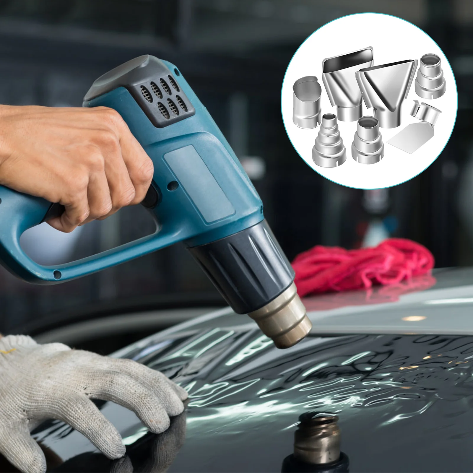 35-40mm Heat Gun Nozzles Kit For Hot Air Soldering Station Repair Tool Accessory Hot Air Nozzle Set Station Nozzle