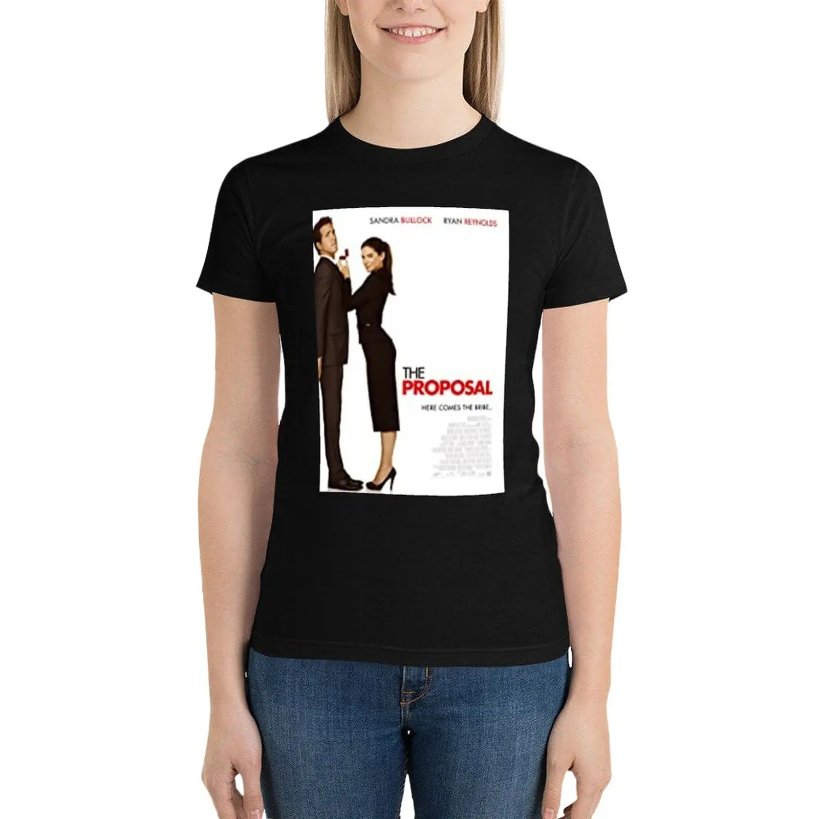 The Proposal T-Shirt oversized graphics t-shirt dress for Women long