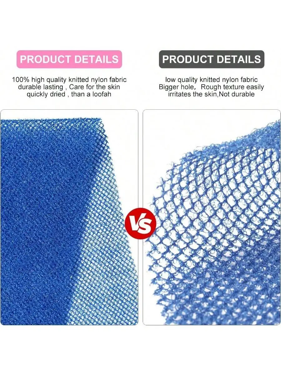 Exfoliating Mesh Bath Sponge for Daily Skin Care