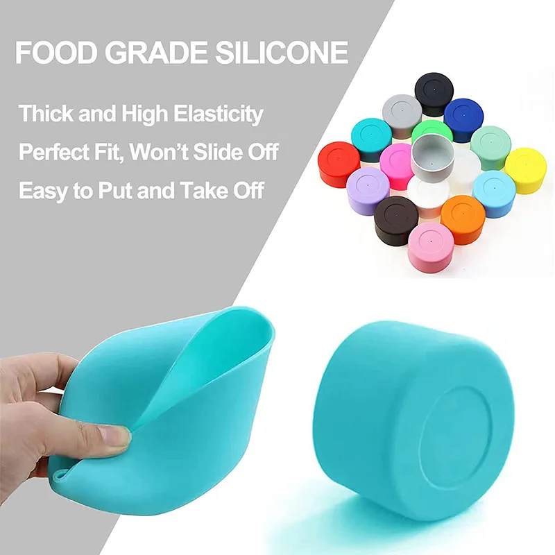 Silicone Water Bottle Boot for Owala 24oz 32oz 40oz, Anti-Slip Protective Sleeve Bottom Bumper Protector for FreeSip,Twist,Flip