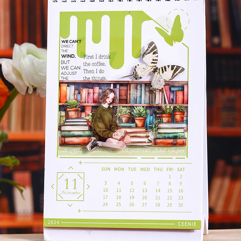 Mr Paper, 6 verschiedene PET-Klebebandaufkleber mit Leselandschaften, Kawaii, niedliche Schreibwaren, Dekoration, Geschenke für Handbücher – Detail 5