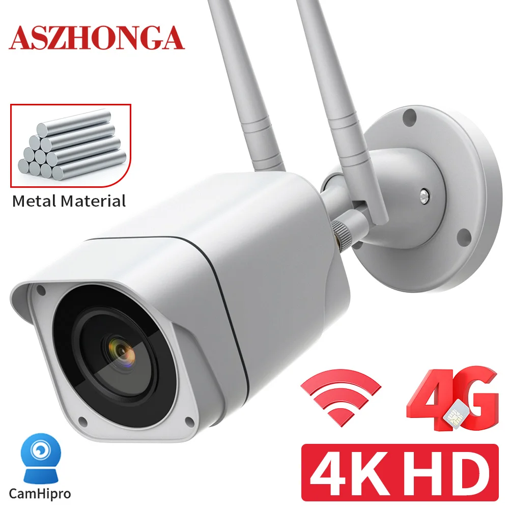 HD4K4GWIFISecurityCameraOutdoorWirelessHumanDetectIRNight