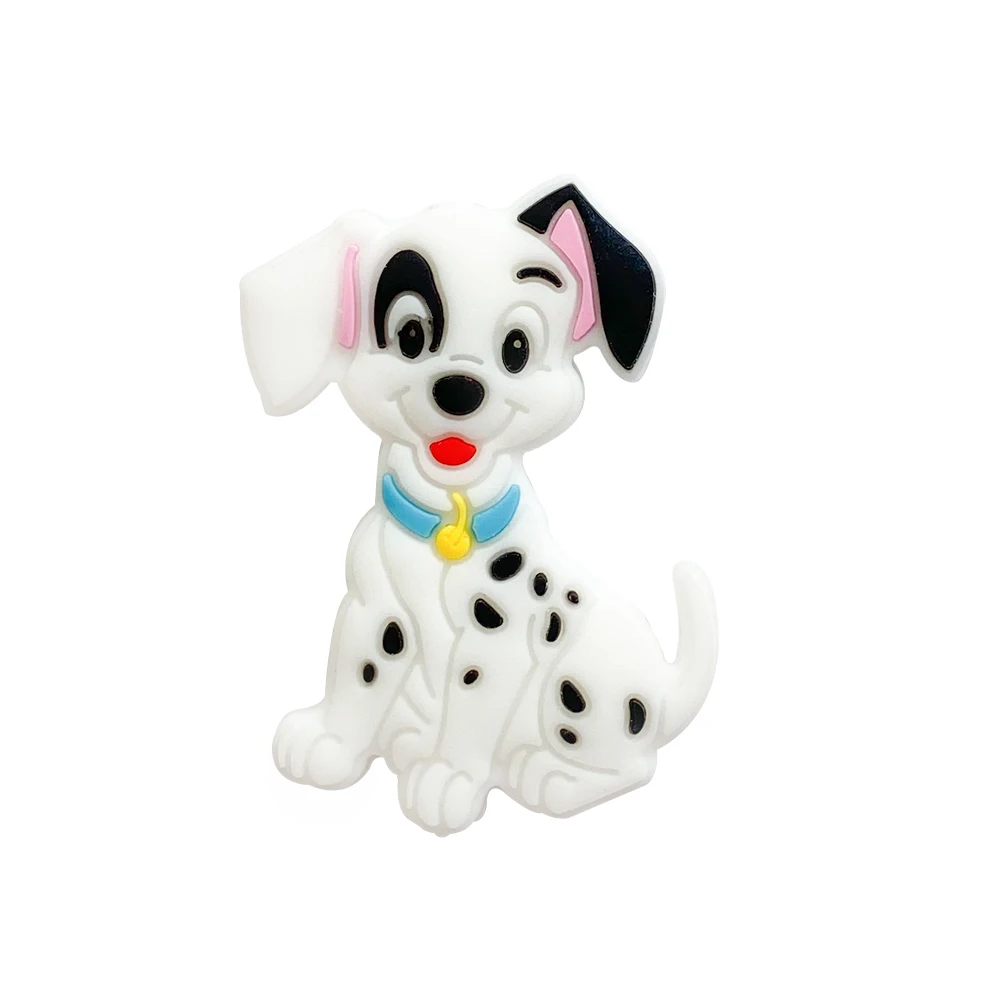 Dog Baby Silicone Beads Clips teething toys baby teething toys silicone teething toys silicone beads silicone teething beads pacifier clips silicone teether Cartoon Animals Teeth Care Pendants DIY Pacifier Chain Accessories Baby Toys 1/3/10Pcs