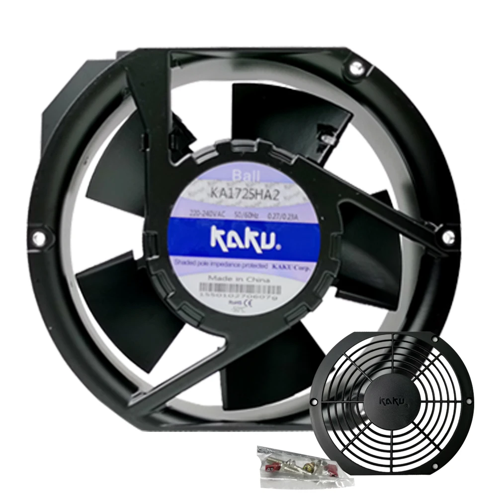 KA1725HA1 KA1725HA2 KA1725HA3 17CM 17251 AC110V 220V 380V 높은 공기 흐름 배기 팬 내열성 DIY 냉각 환기 팬