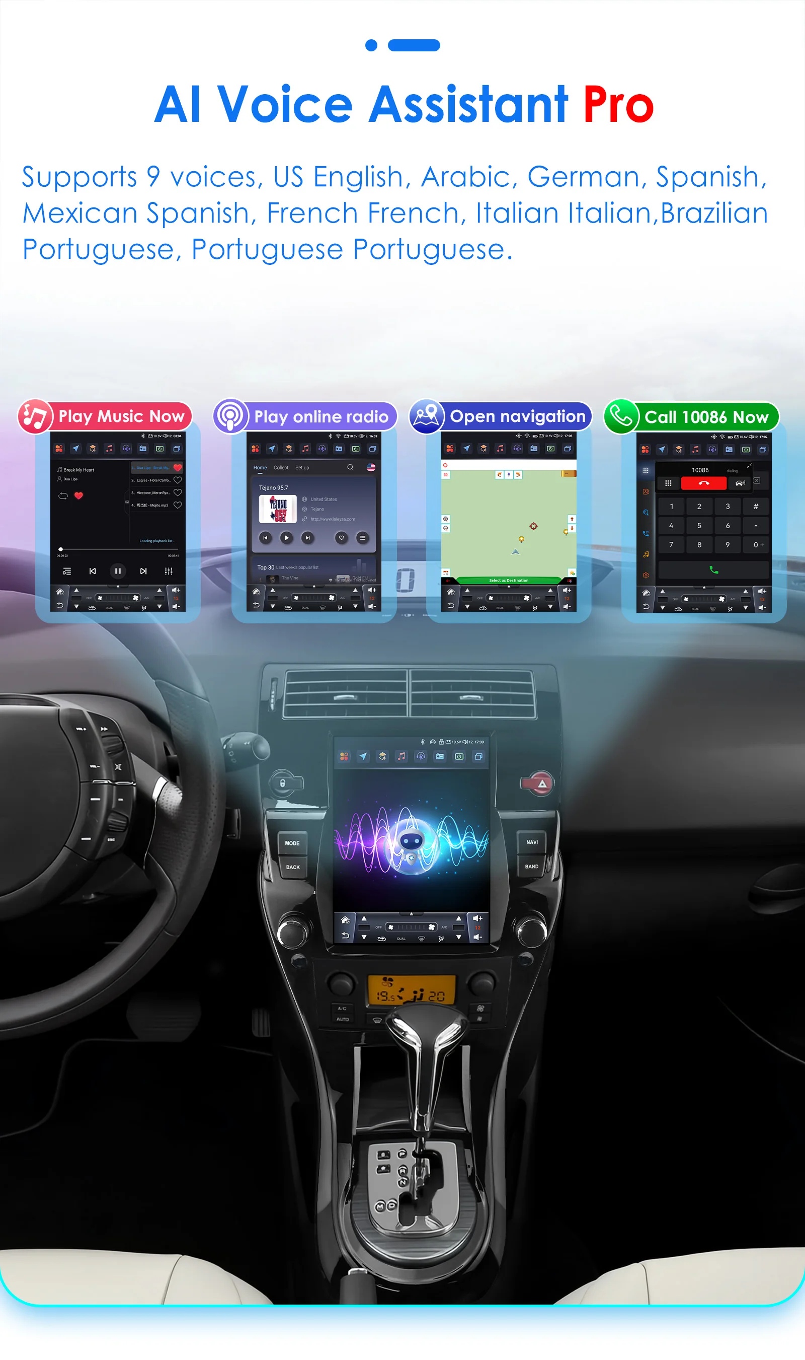 9,7 "Carplay Android Autoradio Für Citroen C4/C-Quatre/C-Triomphe 2004-2012 multimedia-player Auto Auto radio GPS Stereo 4G Bildschirm – Detail 18
