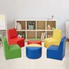 Kids Modular Flexible Seating Set - 8 Pieces Kids Couch, Sectional Sofa Set for Home Preschool, Daycare Furniture 1
