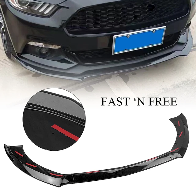 For Ford Mustang Gt 2015-2017 Glossy Black Front Bumper Spoiler Lip Car  Lower Body Kit Guard Plate Splitter Lippe Board Blade - Bumpers - AliExpress