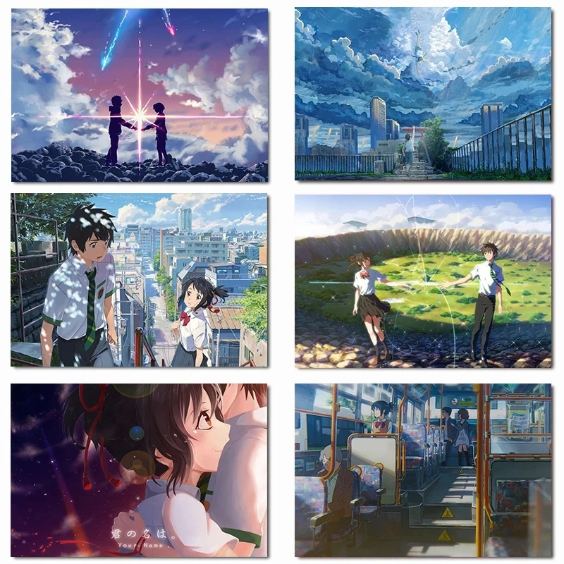 

Hd Prints Anime Picture Your Name Wall Artwork Modular Weather Kids Painting Poster Canvas Living Room Home Decoration No Frame