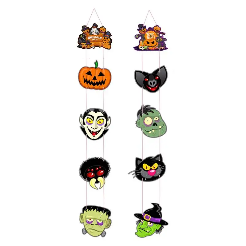 

Pumpkin Wall Decals 10 Pcs Halloween Pumpkin Wall Sign Decorative Hangable Lightweight Halloween Banner With Glue For Home Porch